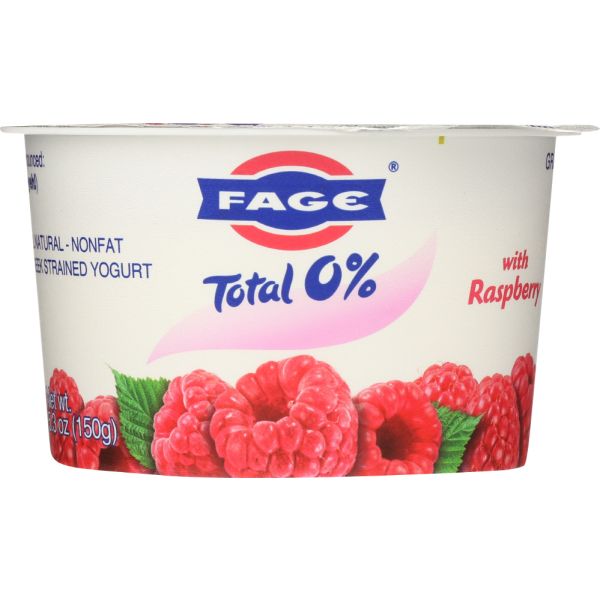 FAGE TOTAL GREEK: Raspberry Yogurt Total 0%, 5.3 oz