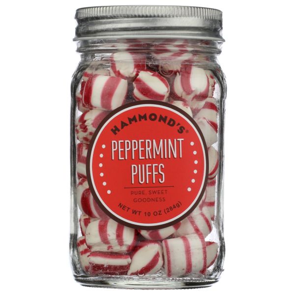 HAMMOND'S CANDIES: Peppermint Puffs Candies, 10 oz