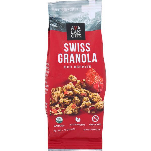 AVALANCHE: Granola Red Berries Organic, 1.76 oz