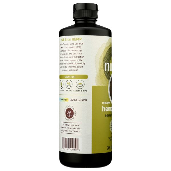 NUTIVA: Oil Organic Hemp, 24 oz