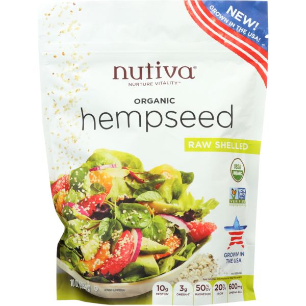 NUTIVA: Organic Shelled Hempseed, 10 oz