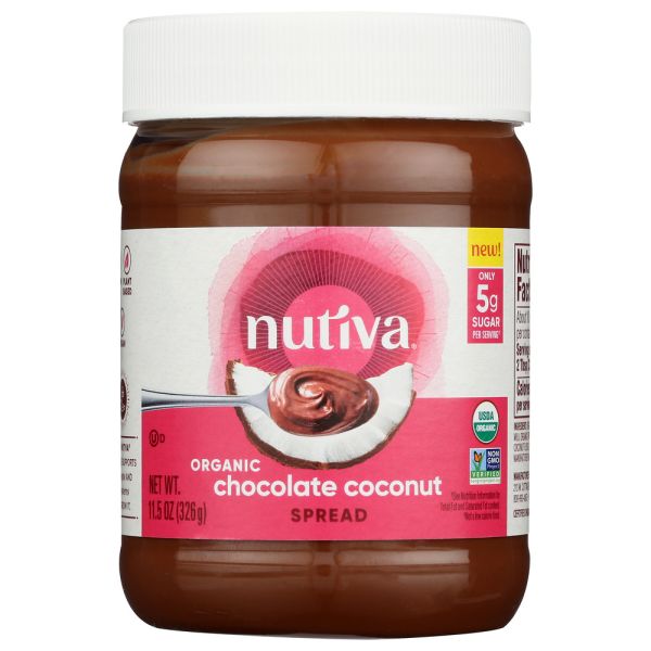 NUTIVA: Chocolate Coconut Spread, 11.5 oz