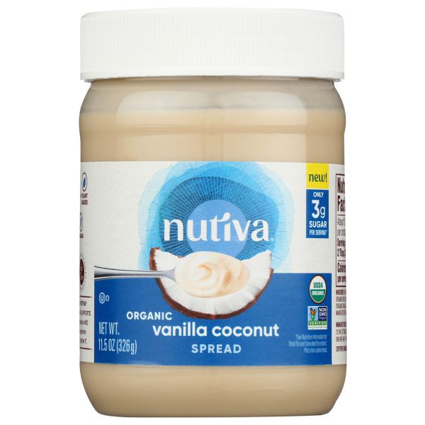 NUTIVA: Vanilla Coconut Spread, 11.5 oz