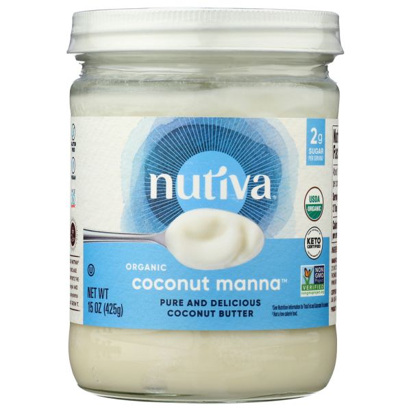 NUTIVA: Organic Coconut Manna, 15 Oz