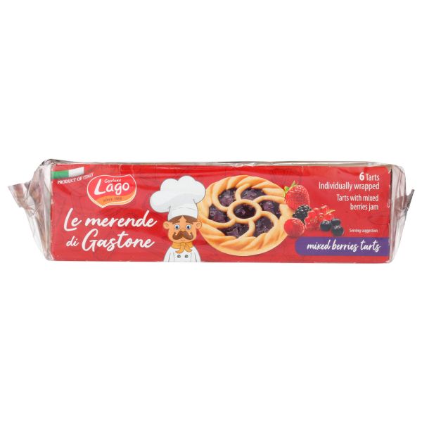 GASTONE LAGO: Mixed Berries Crostatine Tarts, 8.47 oz
