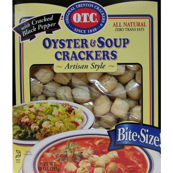 OTC: Crackers Oyster and Soup Mini with Cracked Black Pepper, 10 oz