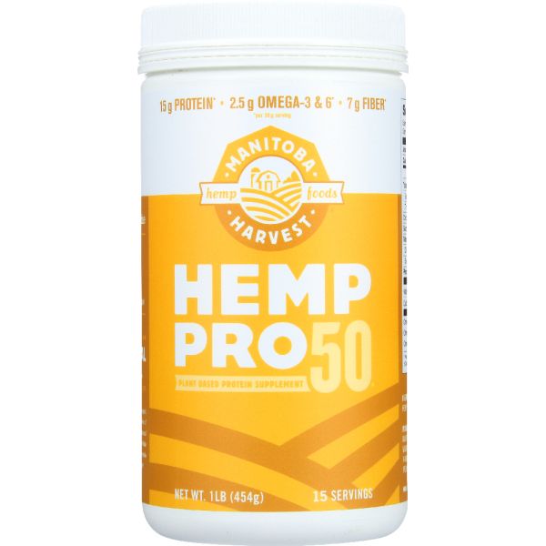MANITOBA HARVEST: Hemp Pro 50 Plant Based Protein Supplement, 16 oz