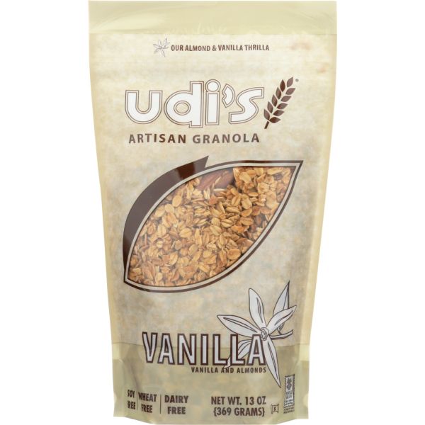 UDIS: Natural Artisan Granola Vanilla Wheat Free, 13 oz