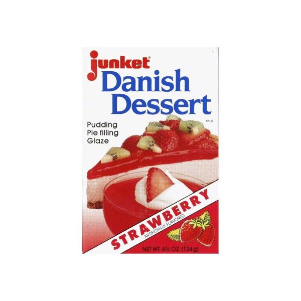 JUNKET: Mix Danish Strawberry, 4.75 oz