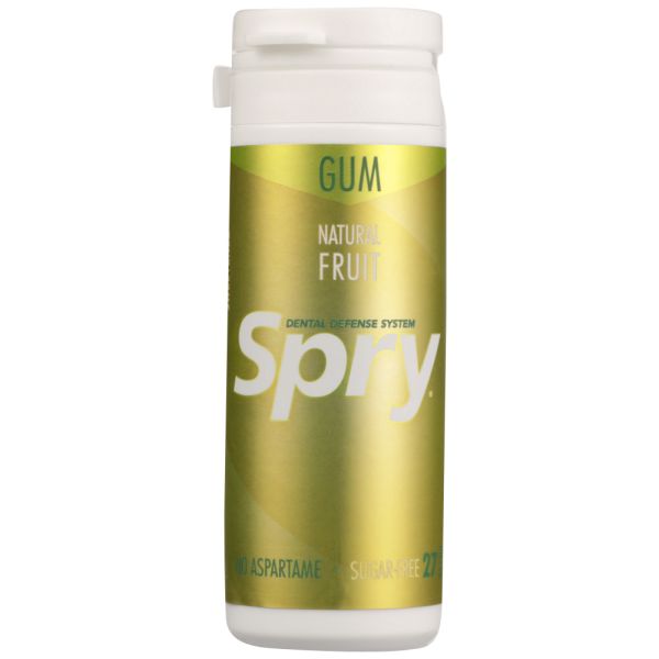 SPRY: Natural Fruit Xylitol Gum, 30 pc