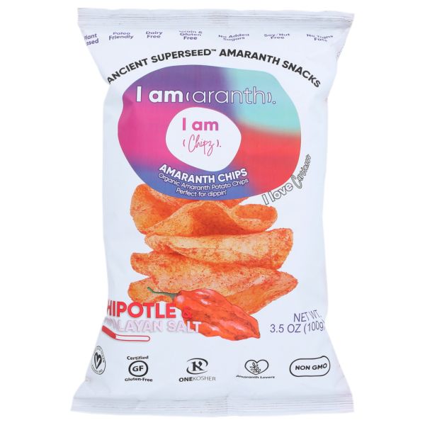 I AMARANTH: Chipotle and Himalayan Salt Chips, 3.5 oz