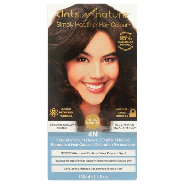 TINTS OF NATURE: COLOUR HAIR 4N NAT MED BR (4.400 FO)