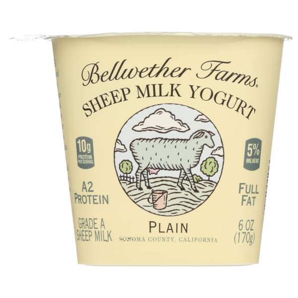 BELLWETHER FARMS: Sheep Milk Yogurt Plain, 6 oz