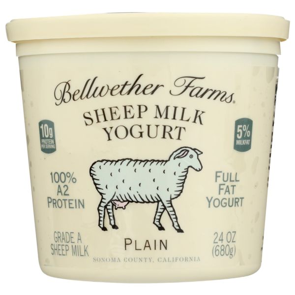 BELLWETHER FARMS: Sheep Milk Yogurt Plain, 24 oz