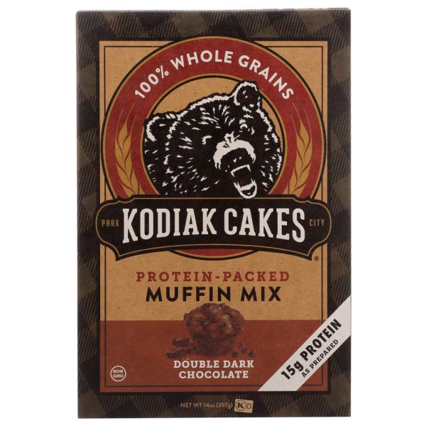 KODIAK: Double Dark Chocolate Muffin Mix, 14 oz
