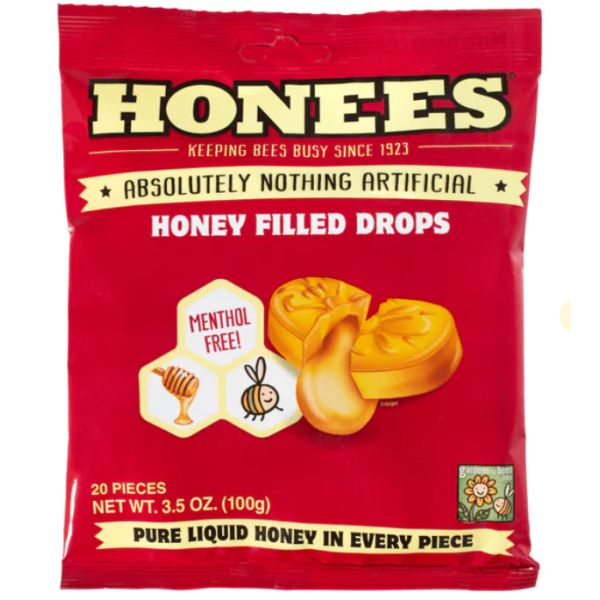 HONEES: Honey Filled Drops 20 Pcs, 3.5 oz