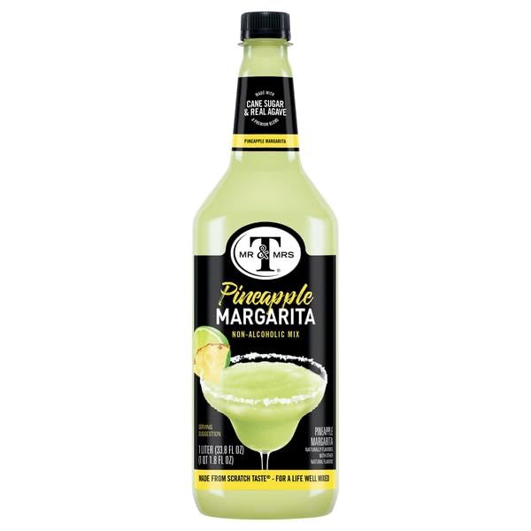 MR & MRS T: Pineapple Margarita Non Alcoholic Mix, 33.8 fo