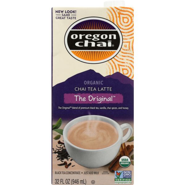 OREGON CHAI: Tea Chai Latte Original Organic, 32 oz
