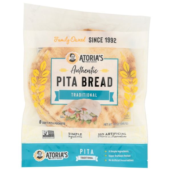 CALIFORNIA LAVASH: Traditional Pita Bread, 12 oz