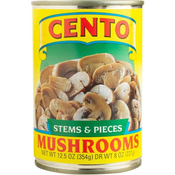 CENTO: Mushrooms Sliced, 8 oz