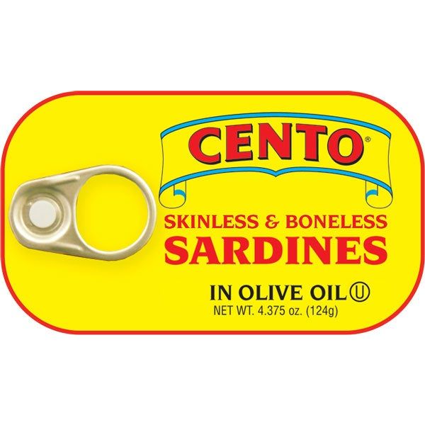 CENTO: Sardine S & B, 4.37 oz