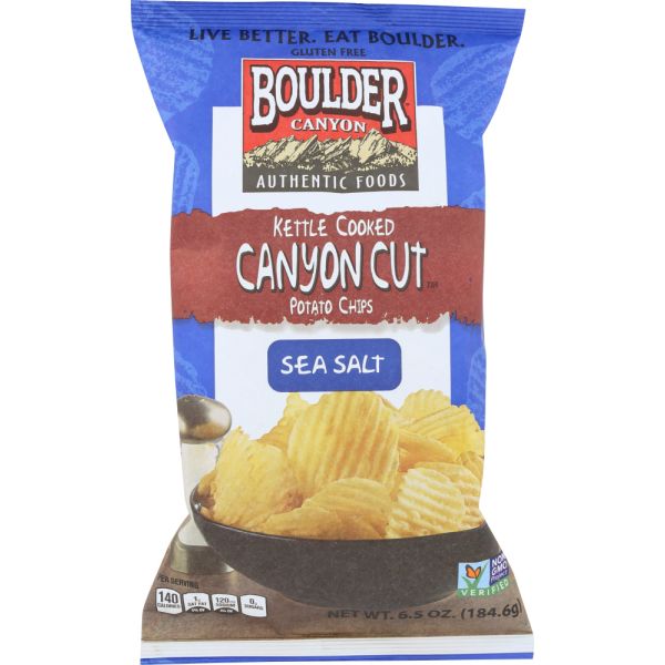 BOULDER CANYON: Potato Chips Kettle Cooked Totally Natural, 6.5 oz