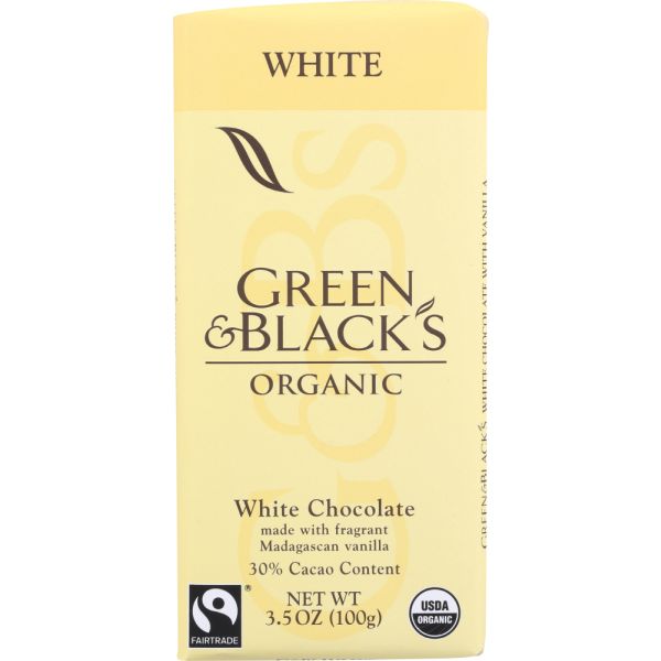 Green & Black's Organic White Chocolate, 3.5 Oz