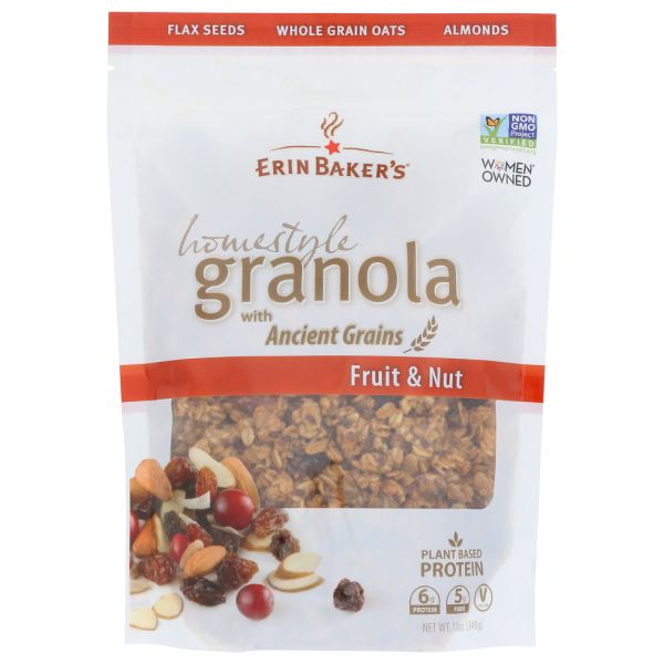 ERIN BAKERS: Homestyle Granola Fruit And Nut, 12 oz