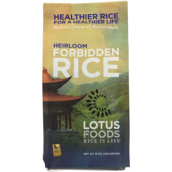 LOTUS FOODS: Forbidden Rice, 15 oz