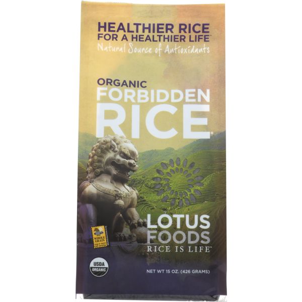 LOTUS FOODS: Organic Forbidden Rice, 15 oz