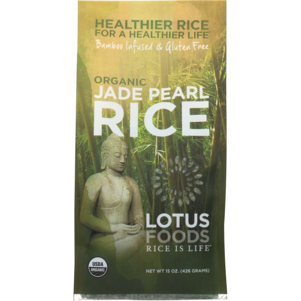 LOTUS FOODS: Gluten Free Organic Jade Pearl Rice, 15 oz