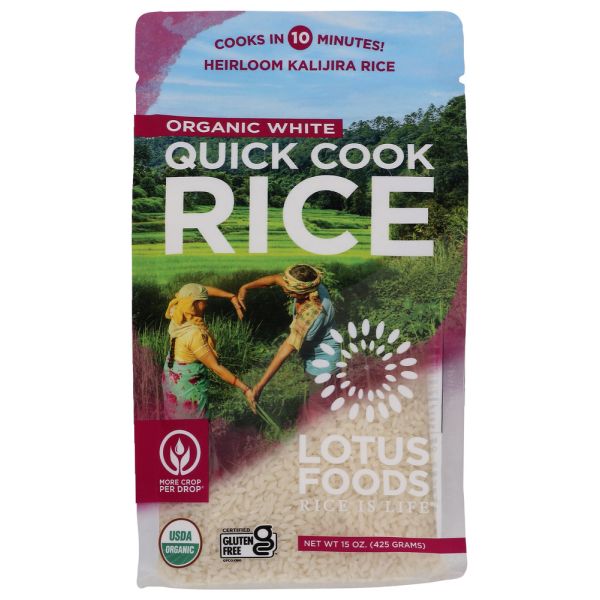 LOTUS FOODS: Quick Cook Rice, 15 oz