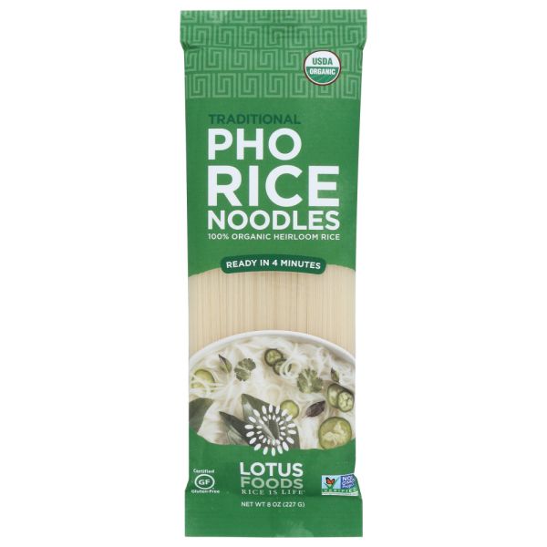 LOTUS FOODS: Noodles Rice Pho Org, 8 oz