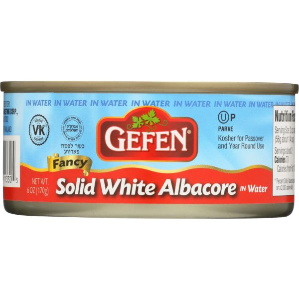 GEFEN: Gefen Solid White Albacore in Water, 6 oz