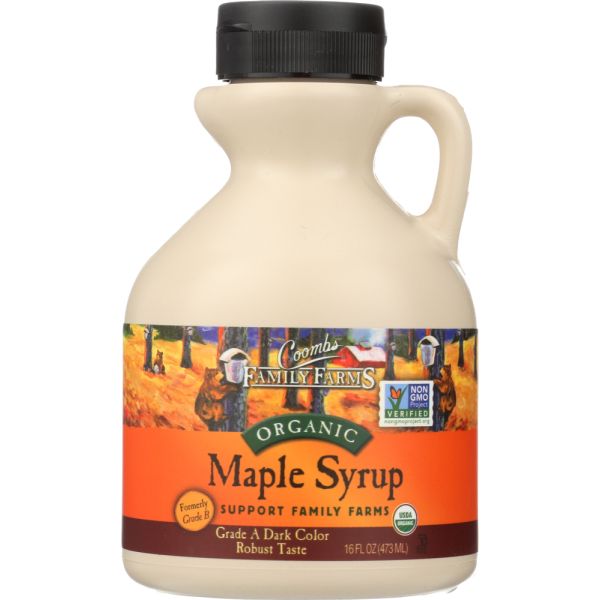 COOMBS FAMILY FARMS: Maple Syrup Jug Grade A Organic, 16 oz