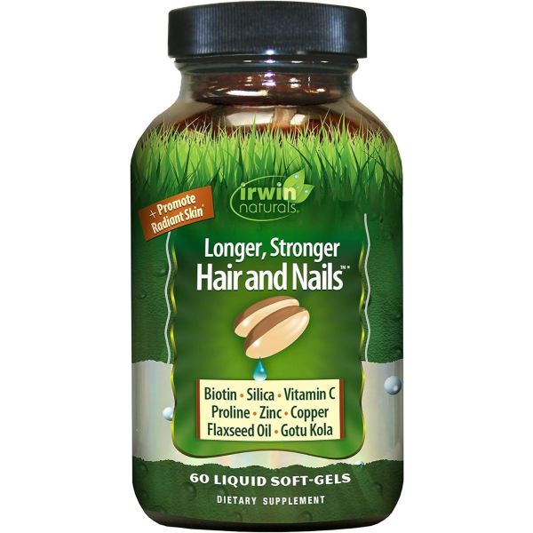 IRWIN NATURALS: Longer, Stronger Hair and Nails, 60 sg