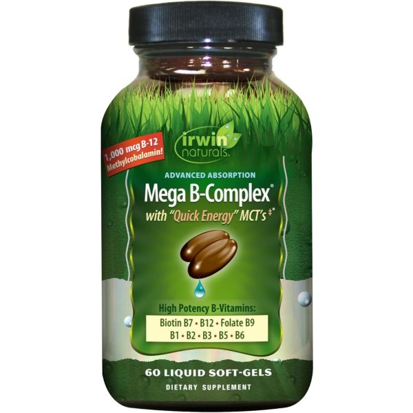 IRWIN NATURALS: Advanced Absorption Mega B-Complex, 60 sg