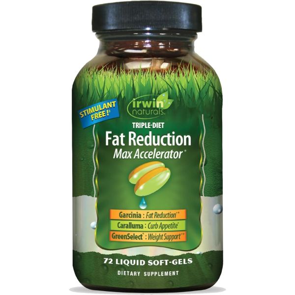 IRWIN NATURALS: Triple Diet Fat Reduction Max Accelerator, 72 sg