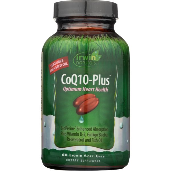 IRWIN NATURALS: Coq10 Plus Optimum Heart Health, 60 sg