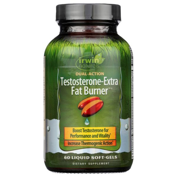 IRWIN NATURALS: Testosterone-Extra Fat Burner, 60 sg