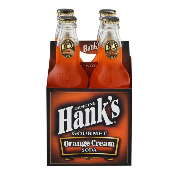 HANKS: Gourmet Soda Orange Cream 4 Pack, 48 fo