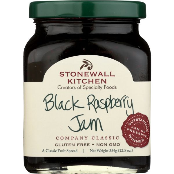 STONEWALL KITCHEN: Black Raspberry Jam, 12.50 oz