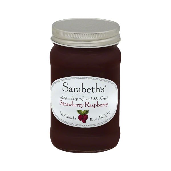 SARABETHS: Fruit Spread Strawberry Raspberry, 18 oz