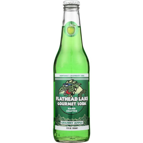 FLATHEAD LAKE GOURMET SODA: Soda Granny Apple, 12 fo