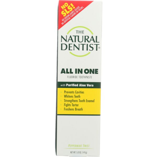 NATURAL DENTIST: Toothpaste Peppermint Twist Original, 5 oz