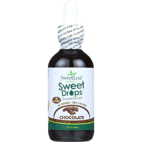 SWEETLEAF: Liquid Stevia Sweet Drops Sweetener Chocolate, 2 oz