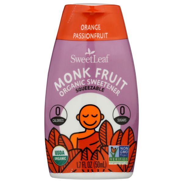 SWEETLEAF: Orange Passionfruit Monk Fruit Organic Sweetener, 1.7 fo