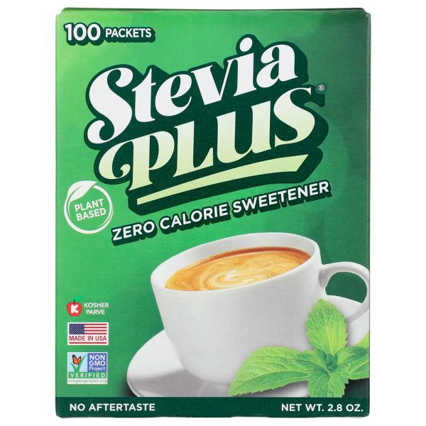 STEVIA PLUS: Natural Zero Calorie Sweetener, 2.8 oz