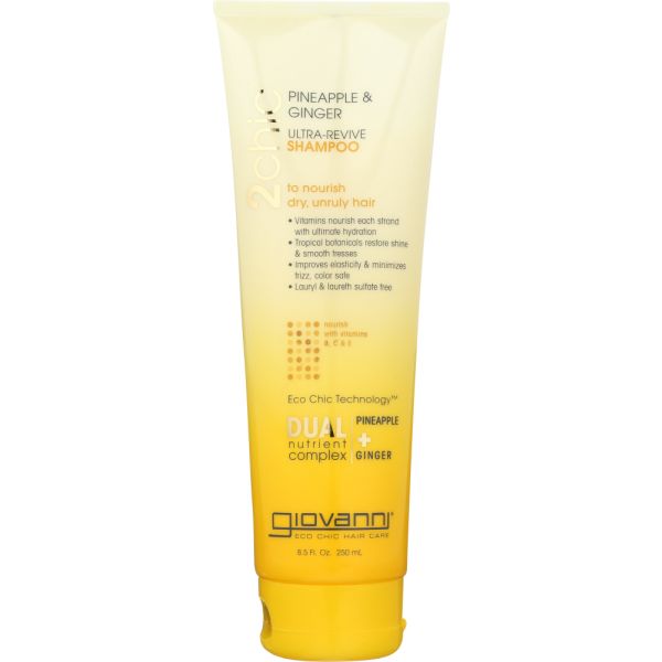 GIOVANNI COSMETICS: 2Chic Ultra-Revive Shampoo Pineapple & Ginger, 8.5 oz