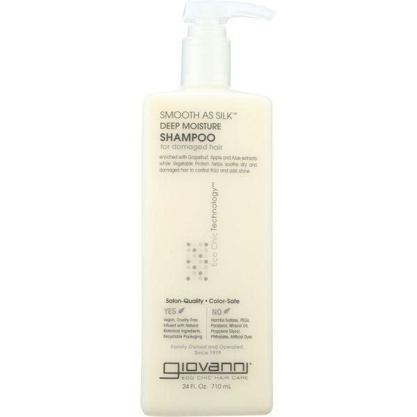 GIOVANNI COSMETICS: Smooth as Silk Deep Moisture Shampoo, 24 oz